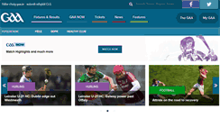 Desktop Screenshot of gaa.ie