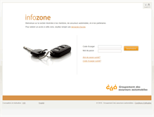 Tablet Screenshot of infozone.gaa.qc.ca